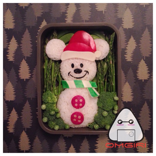 MIckey Mouse Snowman Bento Box