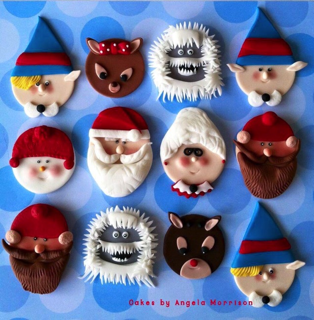 Rudolph the Red-Nosed Reinceed Cupcake Toppers