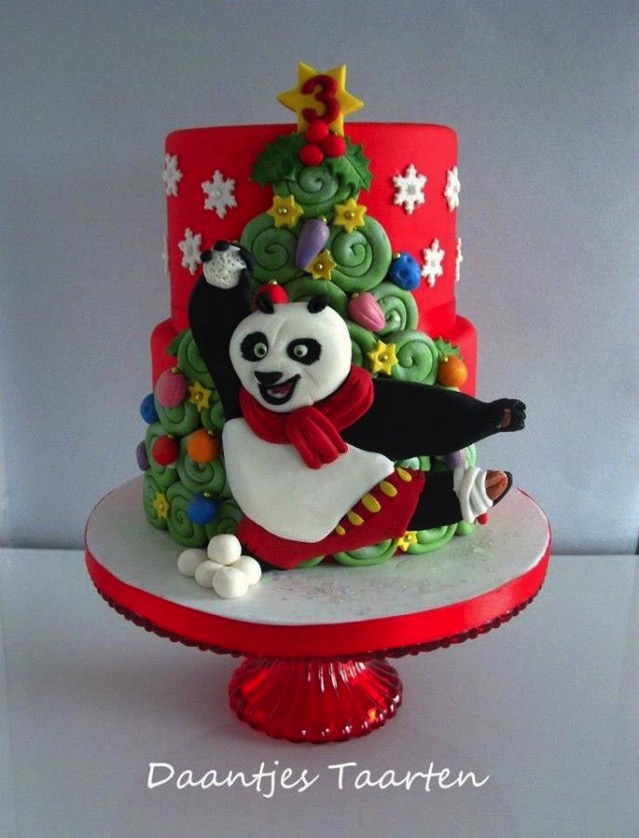 Kung Fu Panda Christmas Cake 