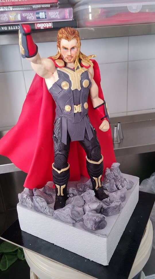 How To Sculpt A Thor Cake Topper