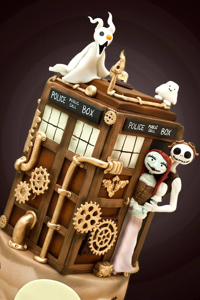 Doctor Who Meets Nightmare Before Christmas Cake