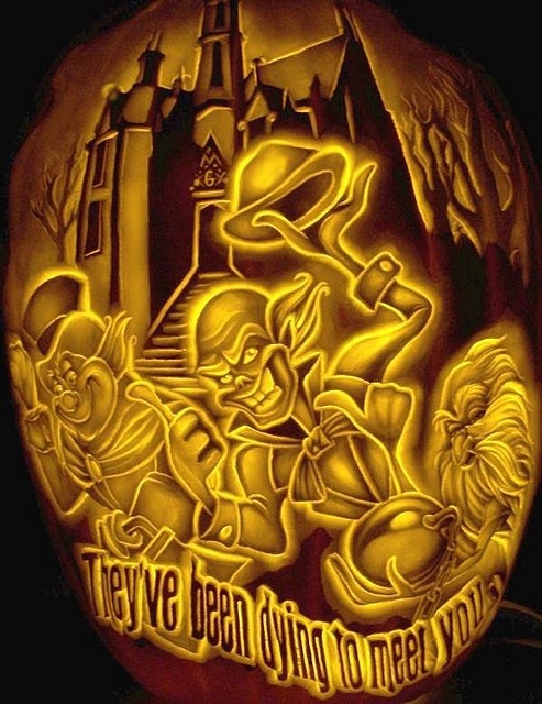 Hitchhiking Ghosts Pumpkin Carving