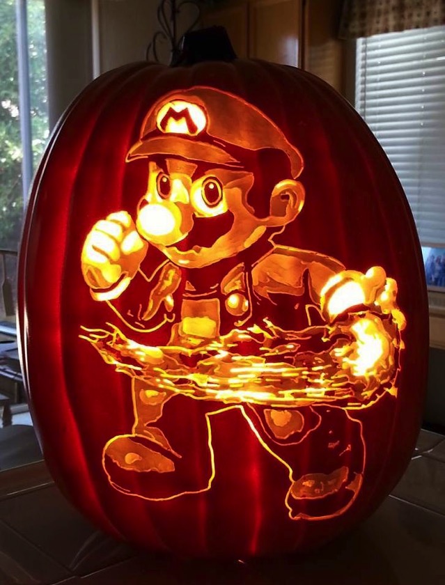 Mario Pumpkin Carving