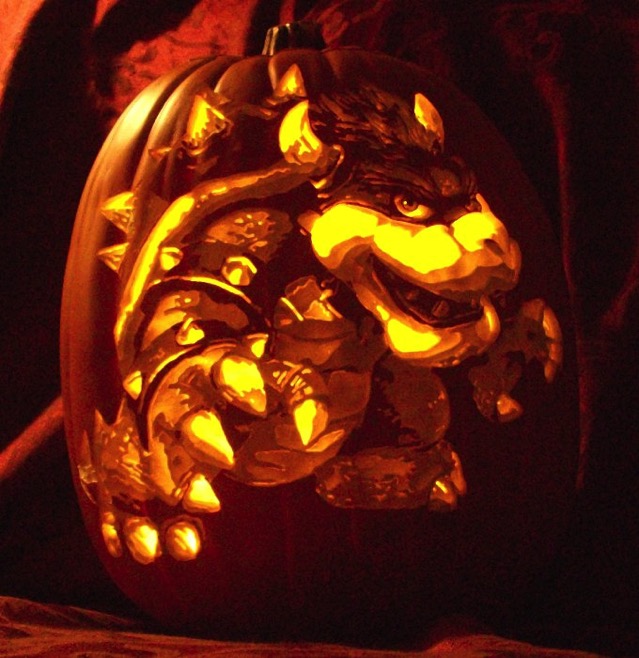 Bowser Pumpkin Carving