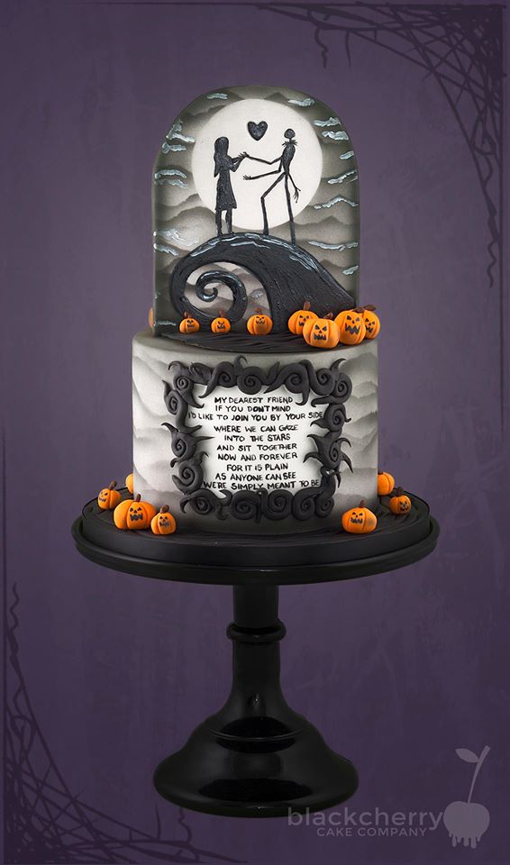 Nightmare Before Christmas Anniversary Cake