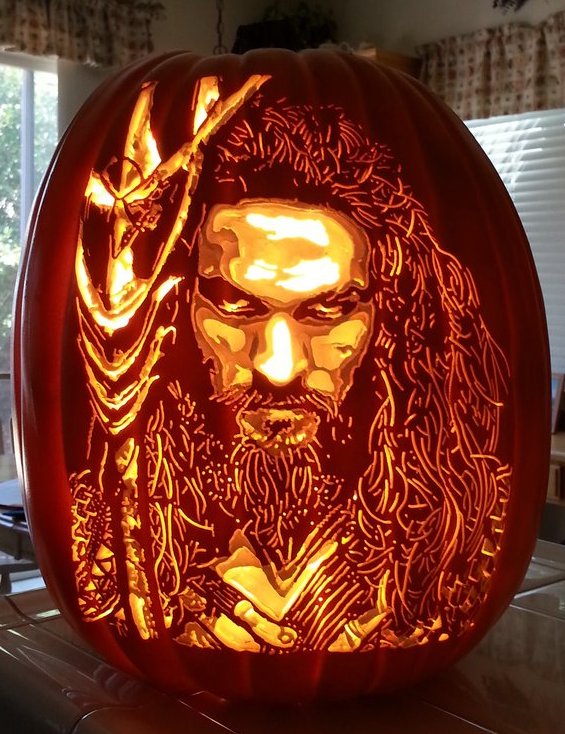 Aquaman Pumpkin Carving