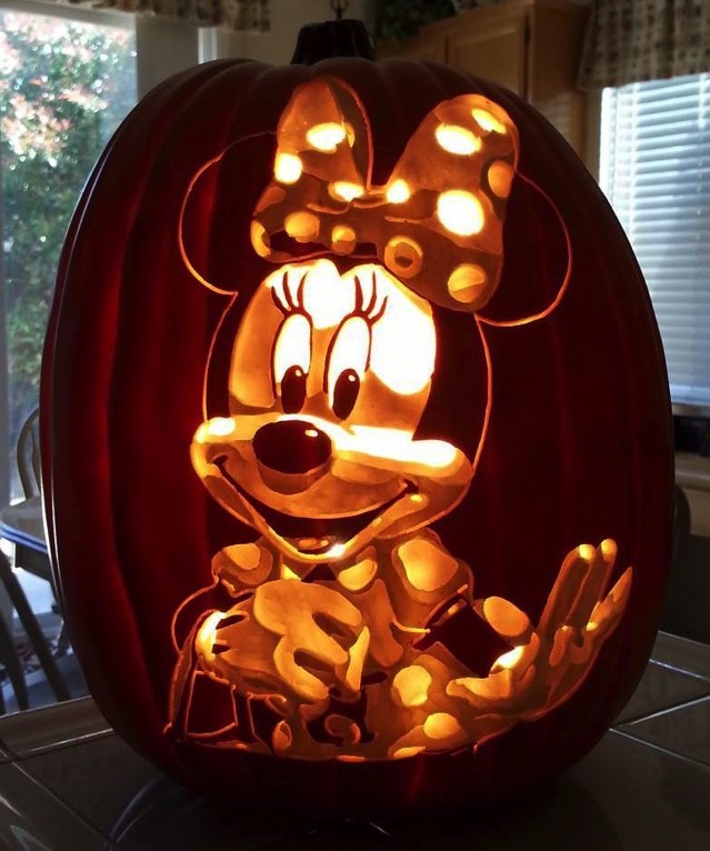 minnie mouse pumpkin carving ideas