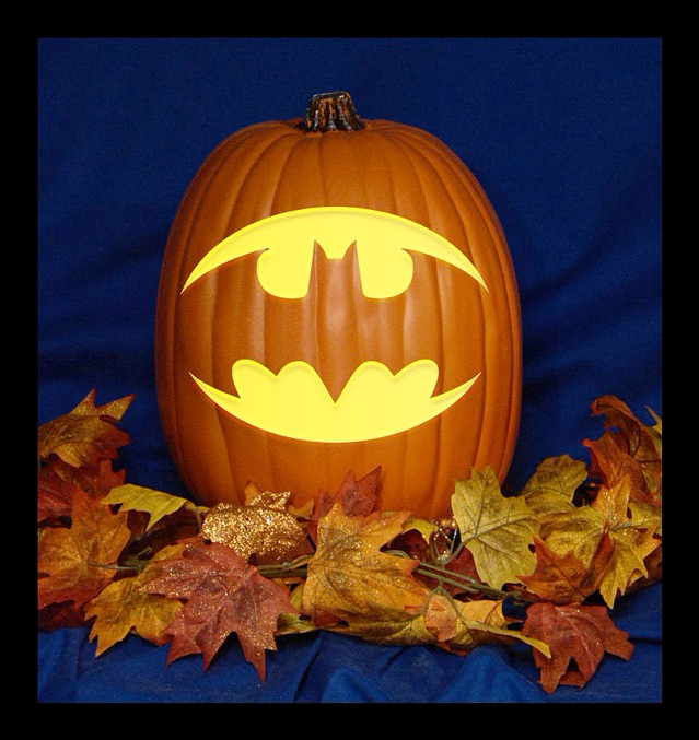 Bat-signal Pumpkin Carving 