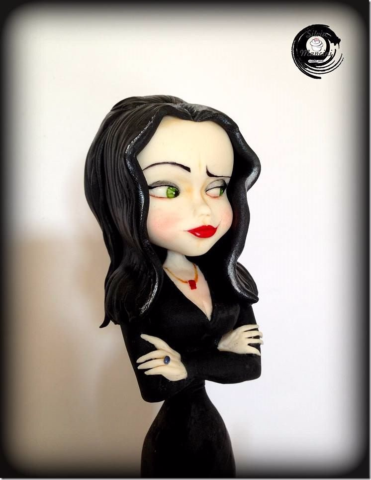 Morticia Addams Cake Topper