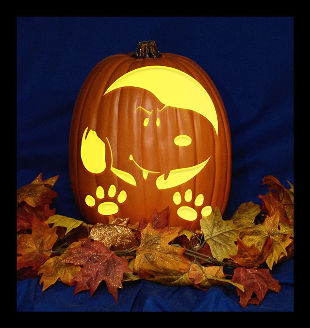 Vampire Snoopy Pumpkin Carving