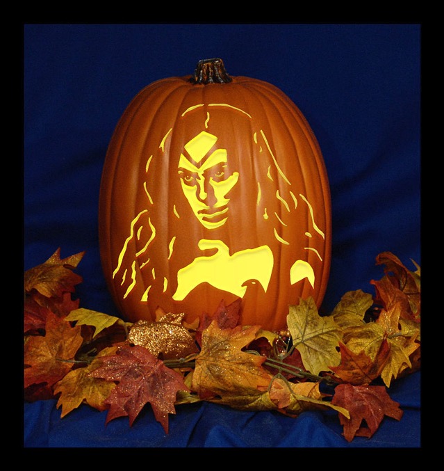 Wonder Woman Pumpkin Carving