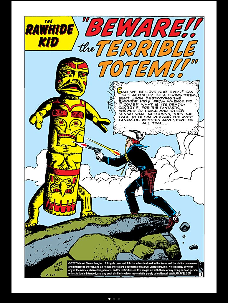 The Rawhide Kid by Jack Kirby and Dick Ayers