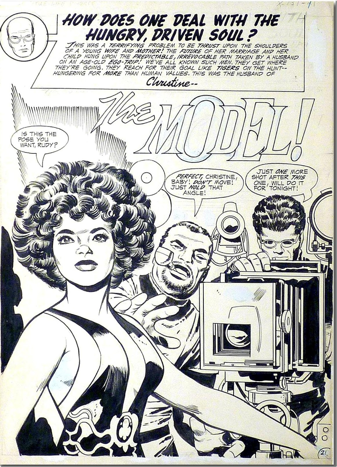 The Model by Jack Kirby from True Life Divorce #1