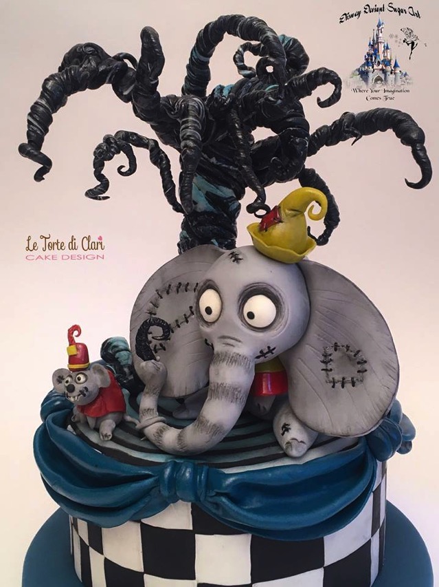 Tim Burton Style Dumbo Cake