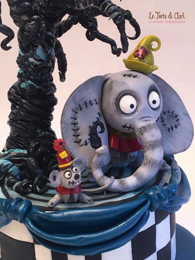 Tim Burton Style Dumbo Cake 