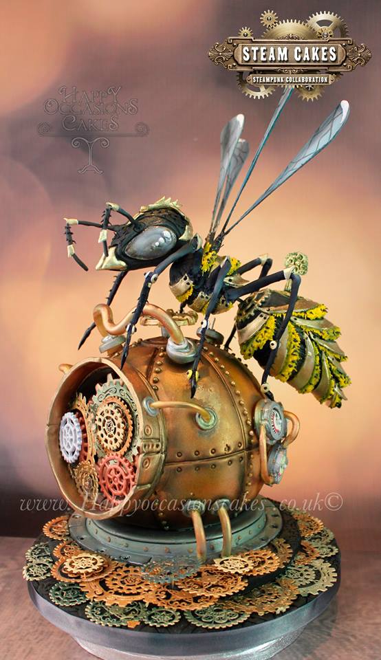 Steampunk Mecha Wasp Cake