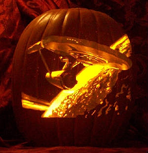 Star Trek Enterprise Pumpkin Carving