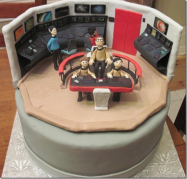 Star Trek Enterprise Bridge Cake