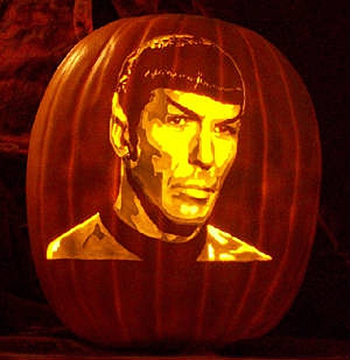 Spock Pumpkin Carving 3