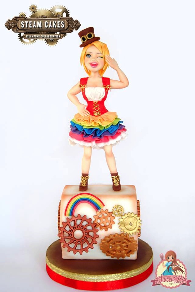 Steampunk Girl Cake