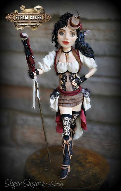 Steampunk Girl Dancer Cake