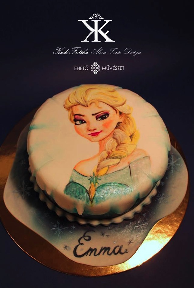 Queen Elsa Cake 