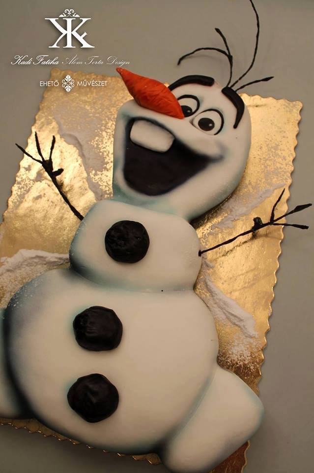 Olaf Cake 