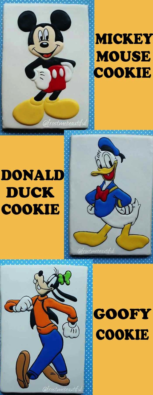 Mickey Donald Goofy Cookies