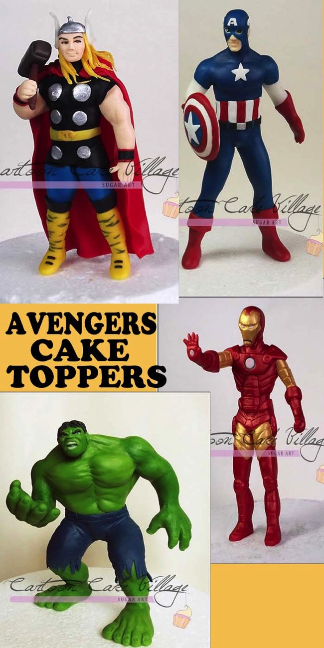 Avengers Cake Toppers 