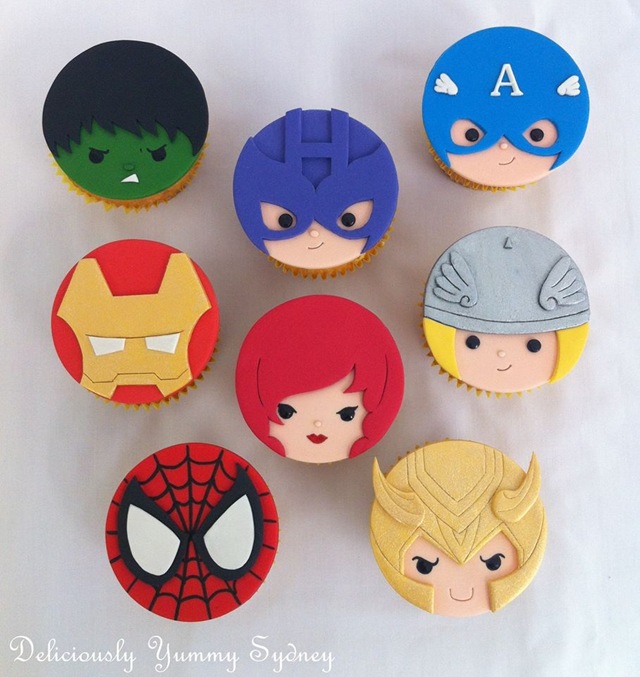 Avengers Cupcakes 