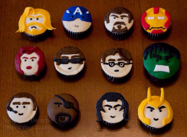 Avengers Cupcakes 