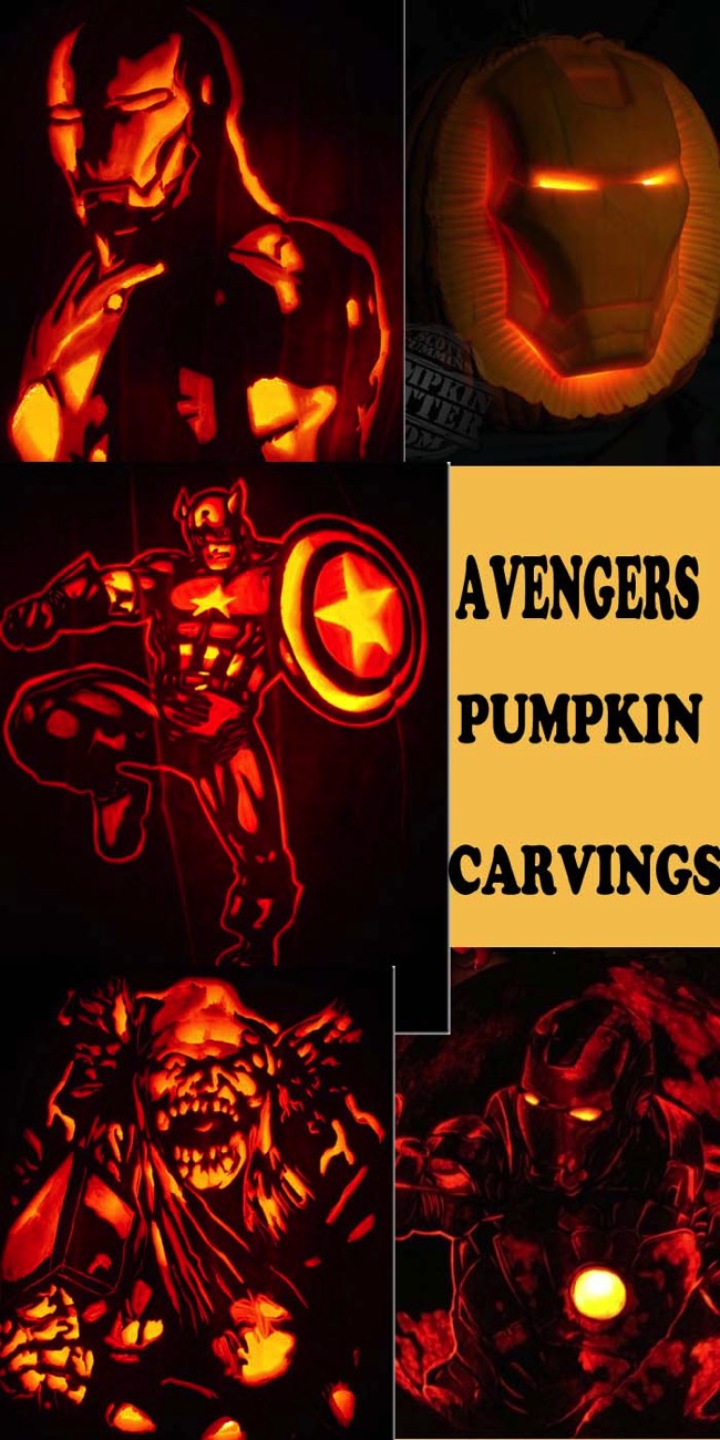 Avengers Pumpkin Carvings