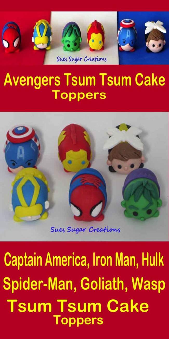 Avengers Tsum Tsum Cake Toppers 