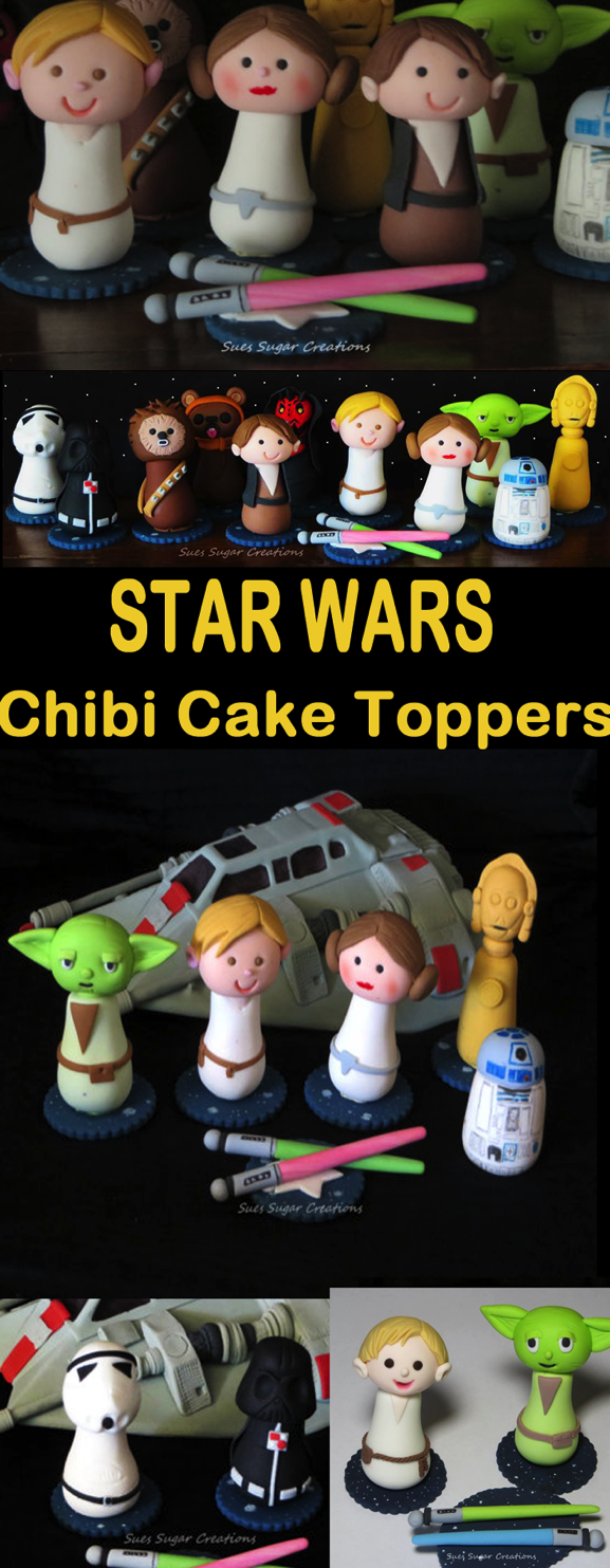 Chibi Star Wars Cake Toppers