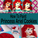 How To Paint Princess Ariel Cookies