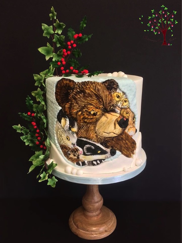 The Mitten Christmas Cake