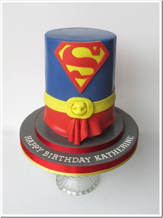Supergirl Costume Cake