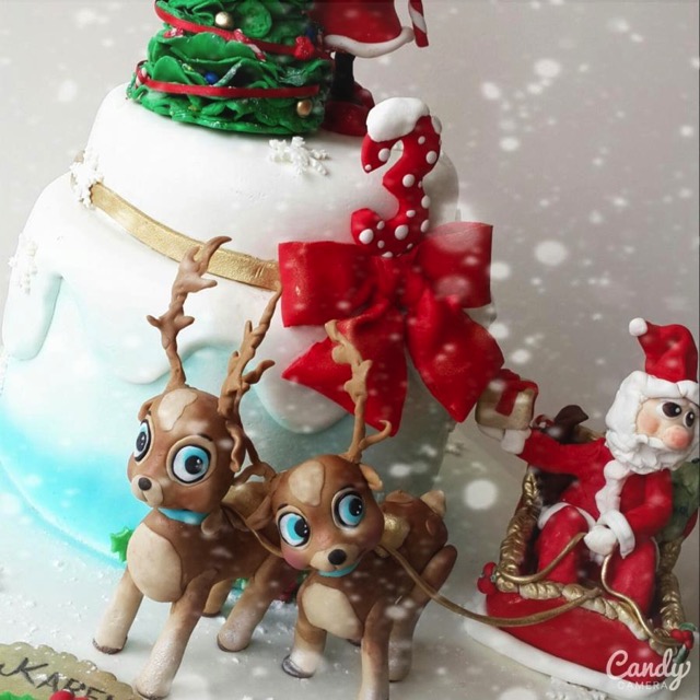 Minnie Mouse Christmas Cake 