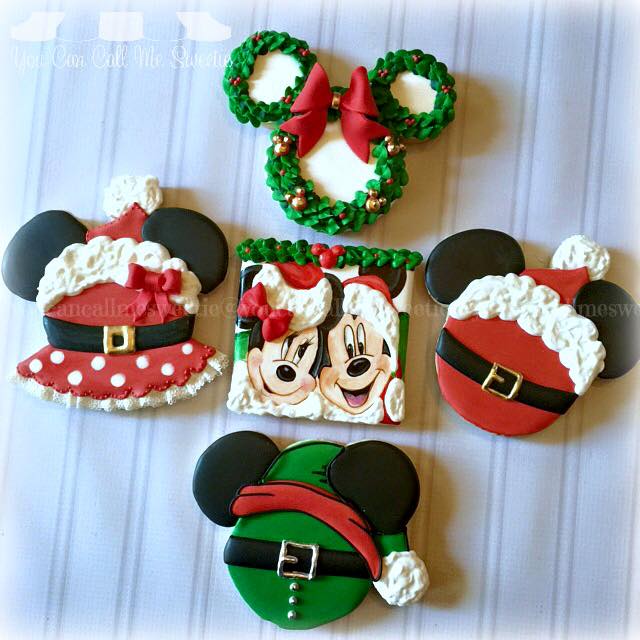 Mickey Mouse Christmas Cookies 