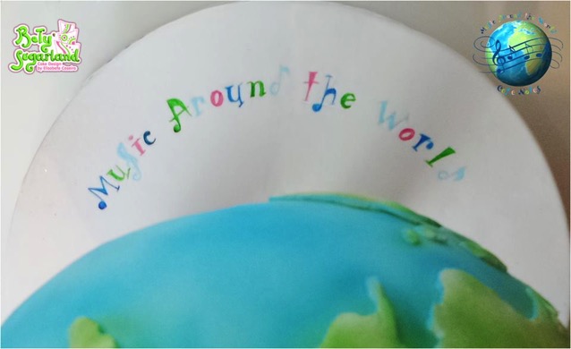 Music Around the World Cake 