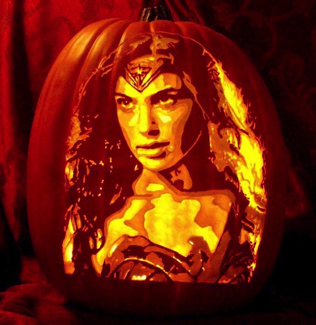 Fabulous Wonder Woman Pumpkin Carving Between The Pages Blog 2300