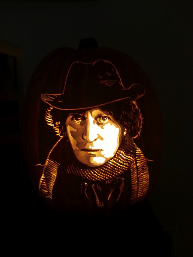 Doctor Who Tom Baker Pumpkin Carving