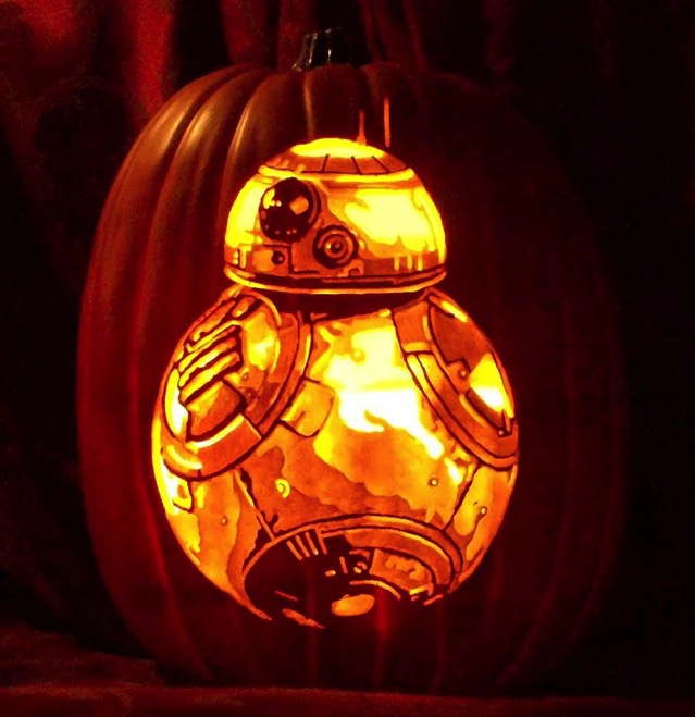 BB 8 Pumpkin Carving