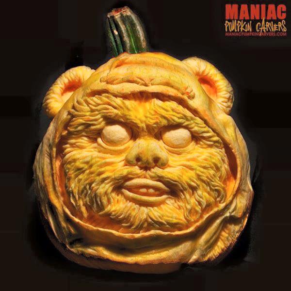 Ewok Pumpkin Carving