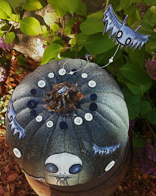 Nightmare Before Christmas Painted Pumpkin 