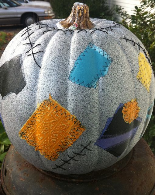 Nightmare Before Christmas Painted Pumpkin