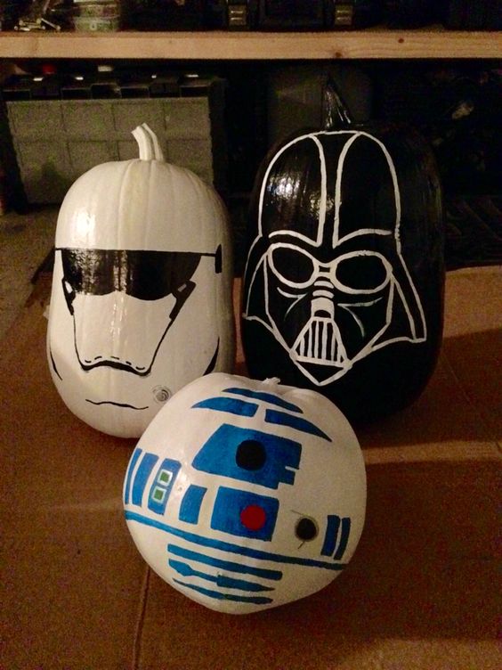 Star Wars Painted Pumpkins