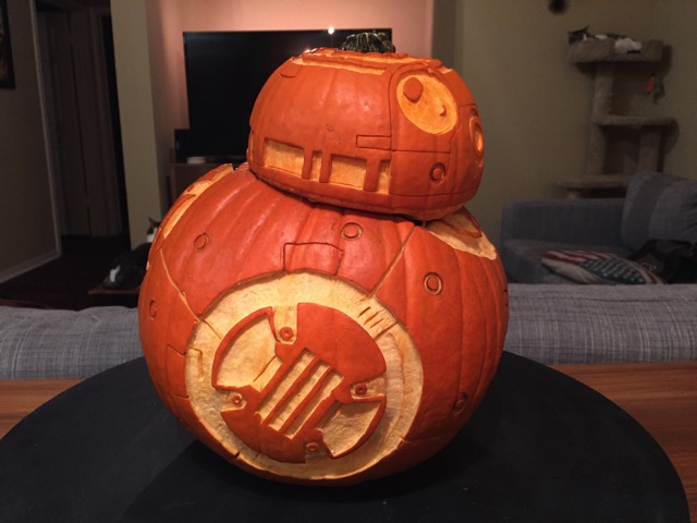 BB8 Pumpkin Carving 