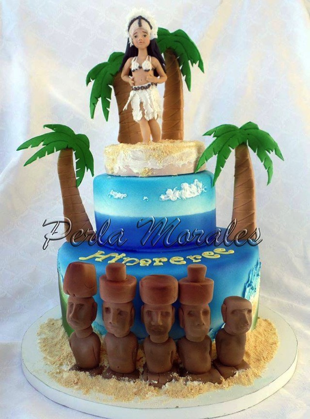 Easter Island Cake