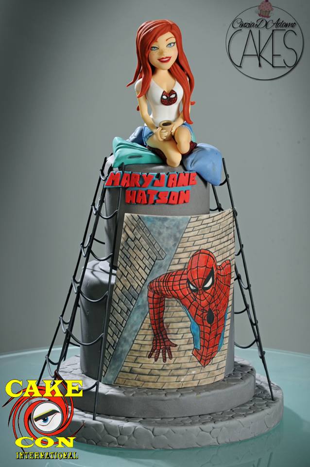 Mary Jane Watson and Spider-Man Cake